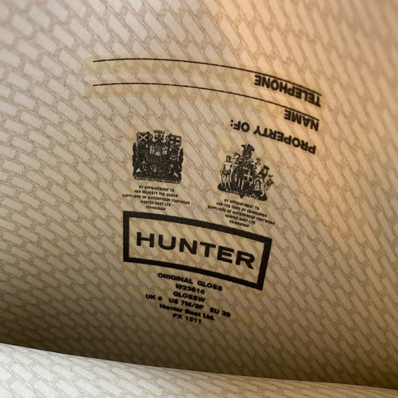 Black Glossy Hunter boots tall - Picture 6 of 6